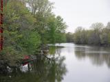Gray Spring Day Mystic River Perspective, Medford, Mass.