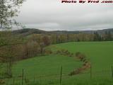 Hills Above Wellsville Under Spring Clouds, New York