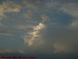 Strong Updraft Lines in Near-Sunset Cloudscape, Plantation