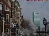 Commonwealth Avenue Perspective Dressed in Snow, Boston