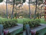 Shaded Walkway, Plantation, Florida (cross eye stereo)