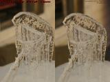 Relief Cast Ice Sculpture, Wellsville (cross eye stereo)