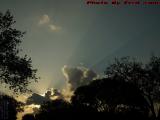 Backlit Clouds With Sunbeams, Cooper City, Florida