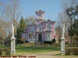 The Pink House in Spring Sunlight, Wellsville, New York