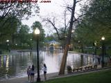 Frog Pond and Merry-Go-Round in Dusk Light, Boston Common