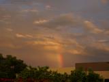 Rainbow Pillar on Summers' Doorway, Last Spring Sunset