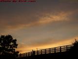 Mystic River Parkway Bridge Sunset Perspective, Medford