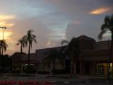 A Lighted Face Looking Over the Gym, Sunrise, Florida