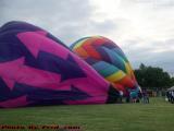 Hot Air Balloon Inflation, Wellsville Balloon Rally