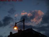Sunset Street Lamp and Cloudscape, Boston, Massachusetts