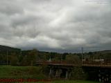 Heavy Clouds Over Foot Bridge, Isaland Park, Wellsville