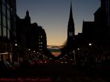 Gloaming Lower Newbury Street Westward Perspective, Boston