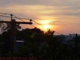 Setting Sun on Power Lines, Boston Ave., Medford, Mass.
