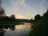 Golf Course Genesee Bridge Under Sunset Skies, Wellsville