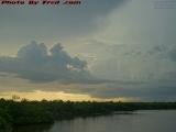 Cloudscape With Rainfall, Hollywood, Florida, Perspective