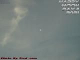 Luna Veiled by Moderate Clouds, Happy Moon Day 2021!