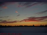 Charles River Frozen Sunset, Esplanade Perspective
