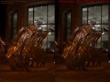 Uplift - Sculpture in Available Light (cross eye stereo)