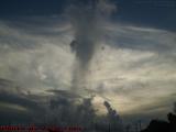 Interesting Cloudscape With Virga Column, Davie, Florida