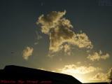 Late Afternoon Cloud and Jet, Davie, Florida Perspective